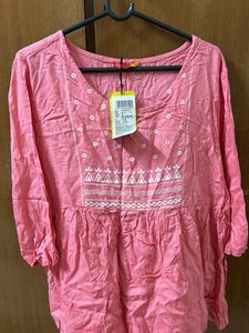 Pink Vishudh Top For Daily Wear