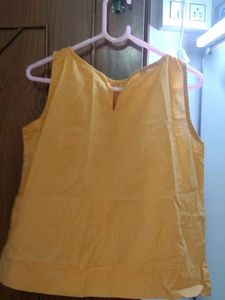 Yellow Sleeveless Top