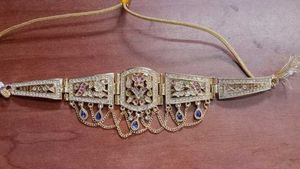 Vintage Gold-tone Rhinestone Choker Necklace
