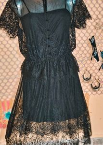 Size M/ L 🎁Buy 2 Get 1 Free 🎁Black Lace Dress