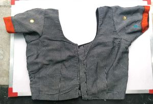 Orange#Black# Exclusive Saree