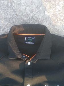 Stylish Black Denim Shirt