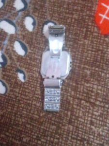 Sparkling Silver-Tone Watch