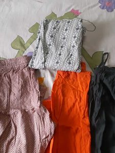 4 Damaged Cotton Pants And Kurta