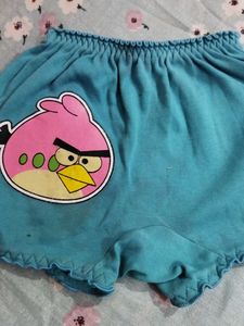 Daily Wear Cyan Blue Baba Dress With Open Knot