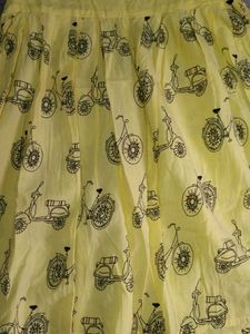 Cute Yellow Scooter Dress