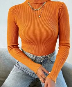 H&amp;M Orange Turtleneck Jumper