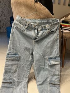 Blue Cargo Pant