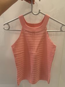 Peach Halter Neck Top