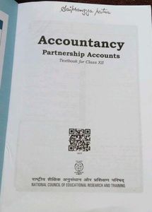 Class 12th NCERT Accountancy Test Book 📚