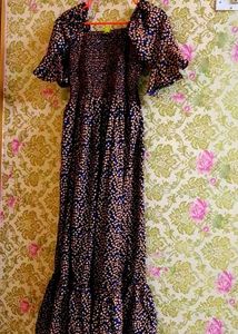 Floral Print Maxi Dress