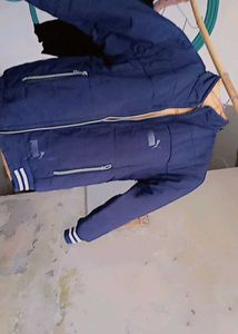 Vintage Navy Blue Bomber Jacket