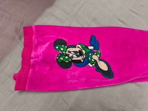 Pink Velour Pants (Mickey mouse)
