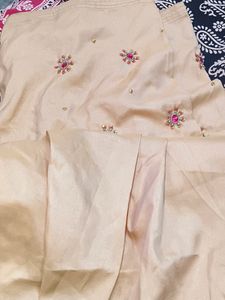 Rose Pink Suit With Full Work