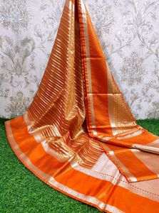 Elegant Orange Saree