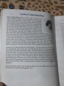 The Story Of My Life- Helen Keller (10th)