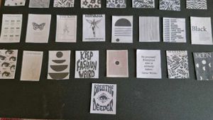 25 PCs Of Black And White Journal Stickers