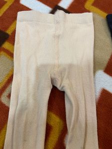 Girls' Stockings - Beige and Black