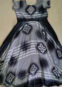 FULLY FLARED BLACK FROCK