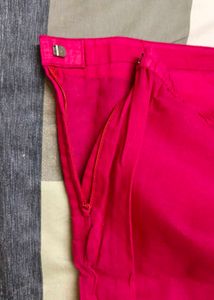 Women Pink Chanderi Cotton Thread Work Suit Set