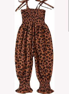 Leopard Heart Print Jumpsuit