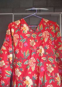Straight Kurti With Bell Sleeve