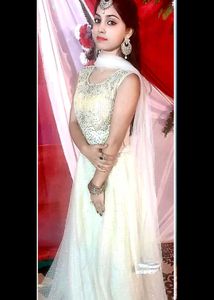 Beautiful Off White Lehenga For Girls