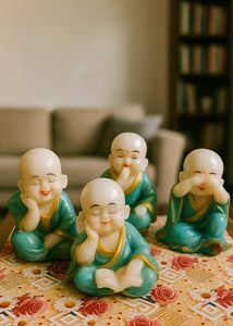 Monk Figurines (Set of 4)