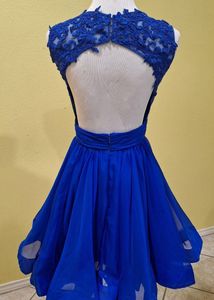 La Femme Royal Blue Cocktail Dress