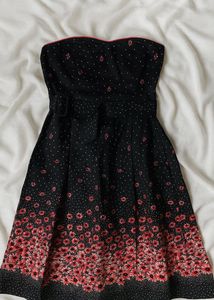 Floral Strapless Dress