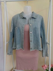 Distressed Denim Jacket
