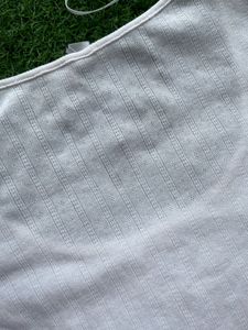 H&amp;M Basic White Crop Top