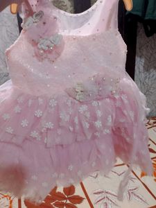 Pink Flower Girl Dress