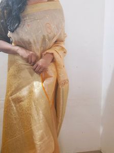 golden kanchipuram saree