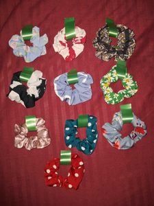 10 Scrunchies Handmade