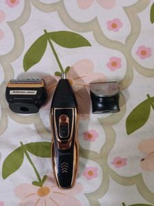 Geemy Trimmer With 3 Clippers