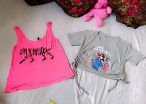 Fun Graphic Crop Tops