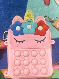 Unicorn Pop Purse for Girls and Women,Bubble Poppe