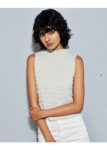 Textured Sleeveless Top