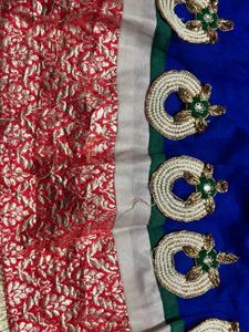 Blue Embroidered Lehenga Choli Set