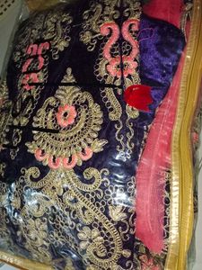 Velvet Embroidery Works Lehanga