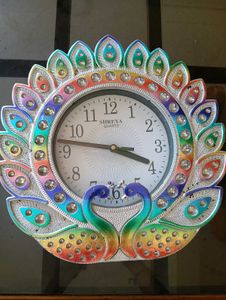 Peacock Shape Wall Watche