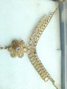 Set Of 2 Necklace And Two Maang Tikkas