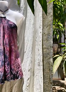 BEBE DYE PRINTED DRESS