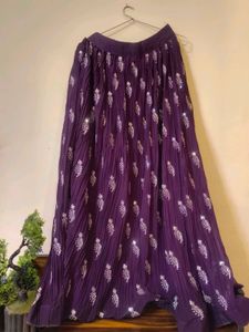 Embroidered Purple lehnga choli 💜