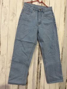 Ice Blue Mom Fit Denim