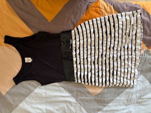 Striped frill Casual Dress