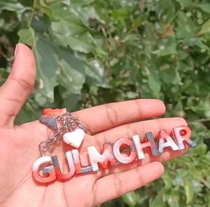 Resin Name Keychain Customized