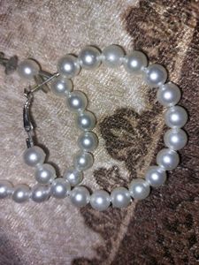 Pearl Hoop Earrings