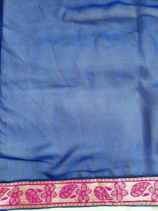 Dark Blue Designer Saree with Blouse